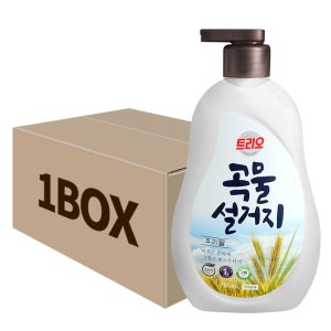 트리오 곡물설거지 우리밀 주방세제 용기 750ml 12개