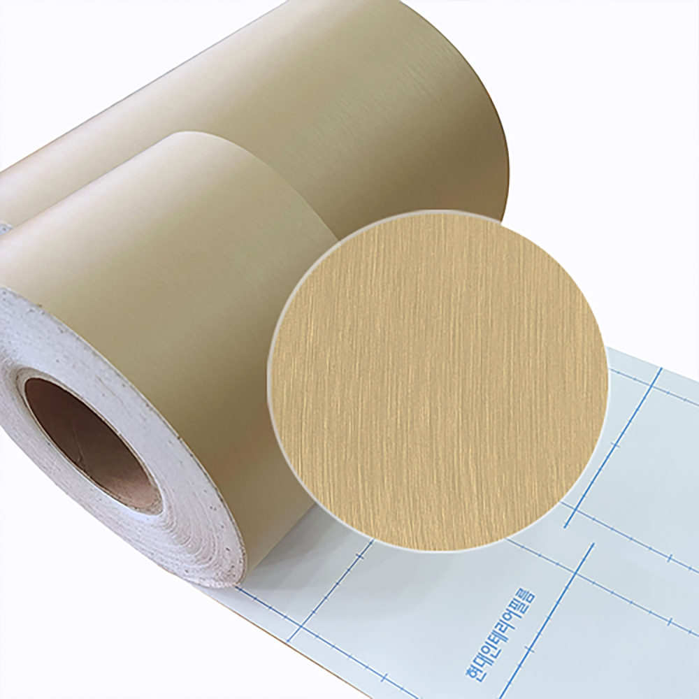 현대시트 포인트 문틀 창틀 시트지 메탈 골드 필름 MS738 10cmX5M