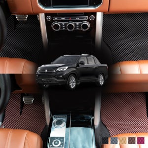 미로 엠보싱카매트 / 렉스턴 스포츠 2021년형 구형 신형 자동차 고무매트