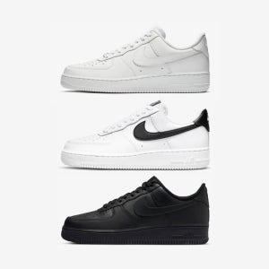 (국내매장판) 나이키 에어 포스1 07 로우 올흰 올백 흰검 올검 블랙