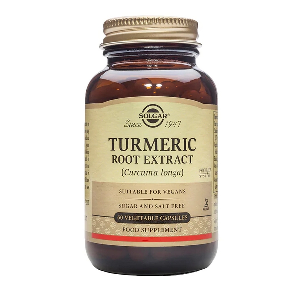 Solgar 솔가 터메릭 강황 뿌리 추출 60캡슐 Turmeric Root Extract