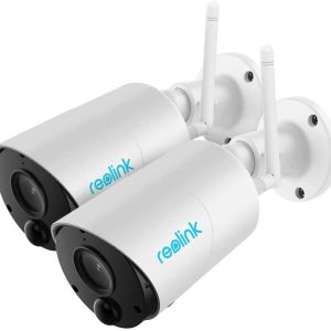 리오링크 아구스 에코 2-Pack 300만화소 무선 실외 충전식 IP카메라 홈cctv