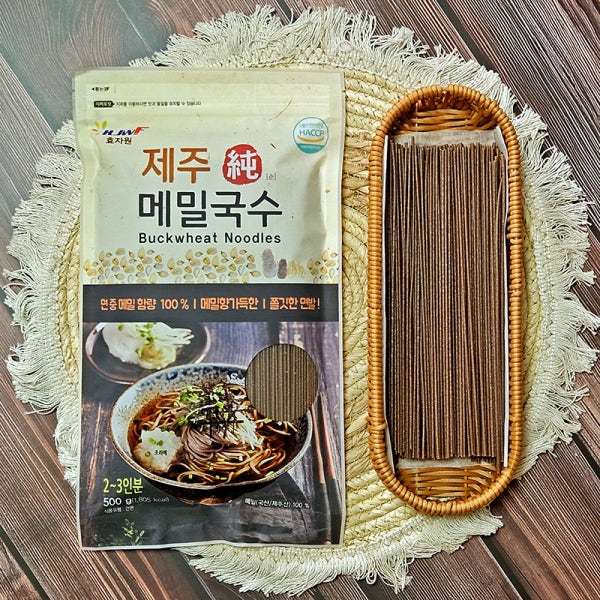 제주순메밀국수 국산 100% 메밀면 냉소바 온메밀국수 비빔 막국수