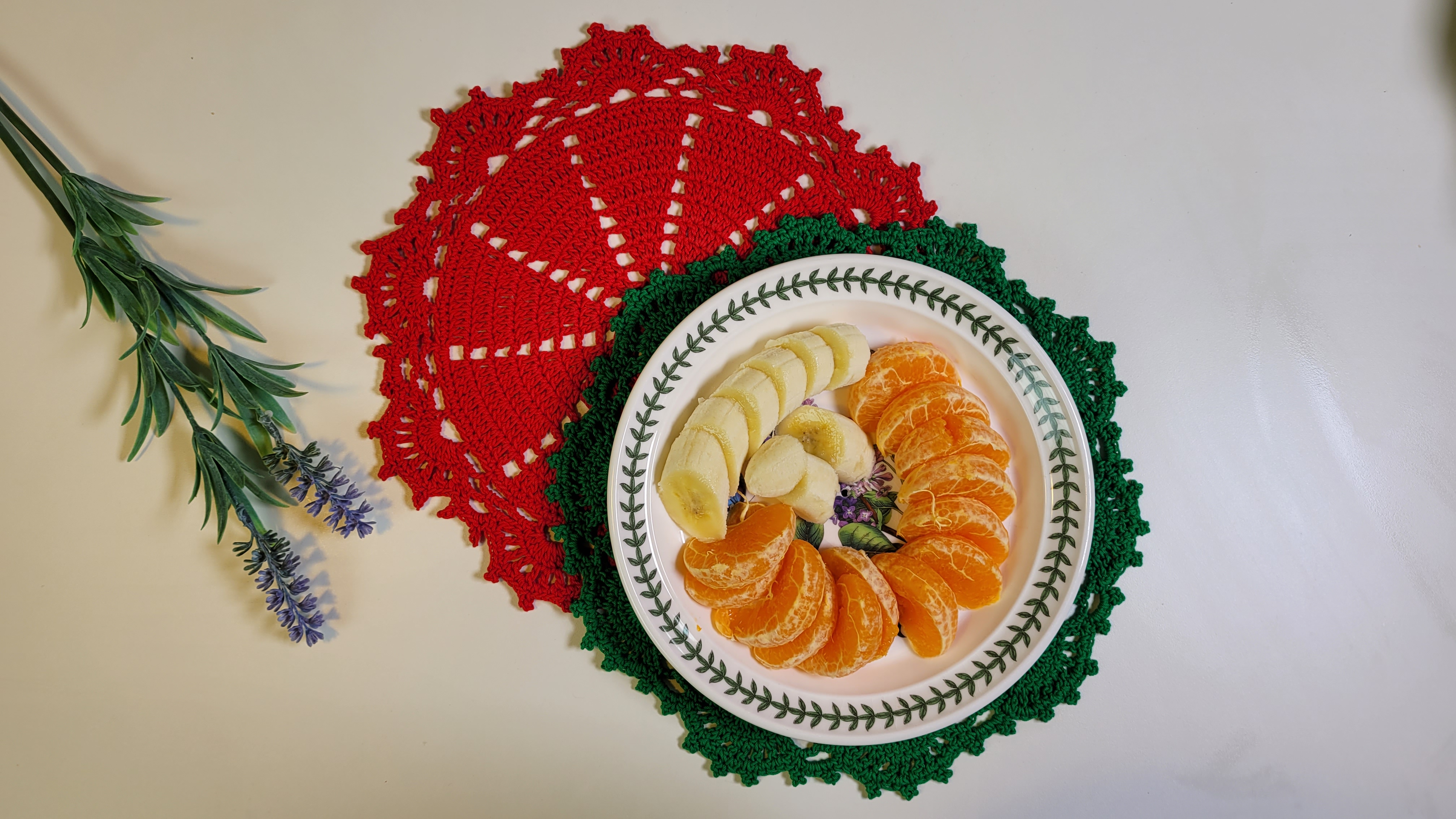 원형레이스 테이블매트 코바늘뜨기 DIY 패키지 - 핸드메이드 선물 만들기