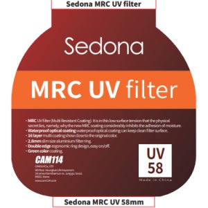 Sedona 세도나 MRC UV 자외선차단 렌즈 필터 58mm