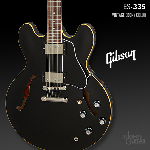 Gibson [오늘발송] 깁슨 할로우바디 일렉기타 ES335 빈티지 에보니 / Gibson ES-335