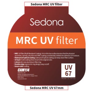 Sedona 세도나 MRC UV 자외선차단 렌즈 필터 67mm