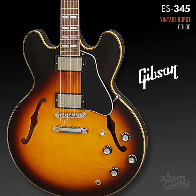 Gibson [정식대리점] 깁슨 할로우바디 일렉기타 ES 345 빈티지버스트 / Gibson ES-345