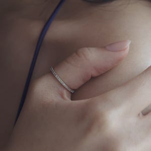 라퐁텐 렐 1mm 큐빅 가드링 레이어드 반지