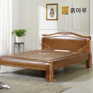 흙마루 온열 흙침대 퀸 좌우분리 황토볼 안방가구 Q5004W