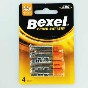 벡셀 프라임 배터리 AAA 4입