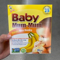 baby mum mum 베이비 멈멈 아기 간식 바나나맛 떡뻥 (24개) 50g