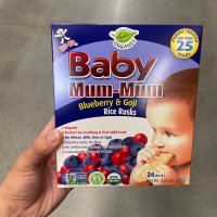 baby mum mum 베이비 멈멈 유가농 아기 간식 블루베리&구기자 (24개) 50g