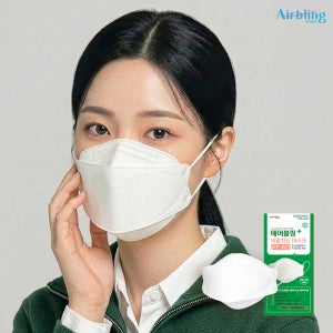 에어블링 KF-AD 비말차단 귀편한 마스크 국산 100매 5매입 지퍼백 L(대형), 100개
