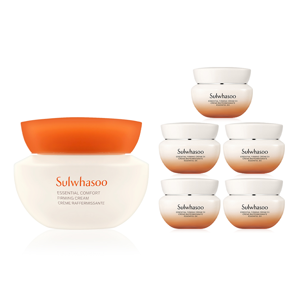 설화수 탄력크림 75ml+75ml (15ml x 5개) <b>피부 보습</b> 영양 수분케어 탄력케어