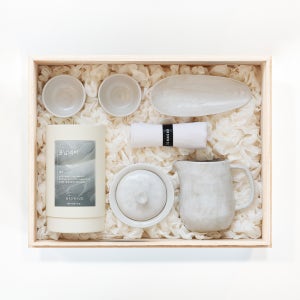 브라운즈 백야 백차 다도 수제다기 선물세트