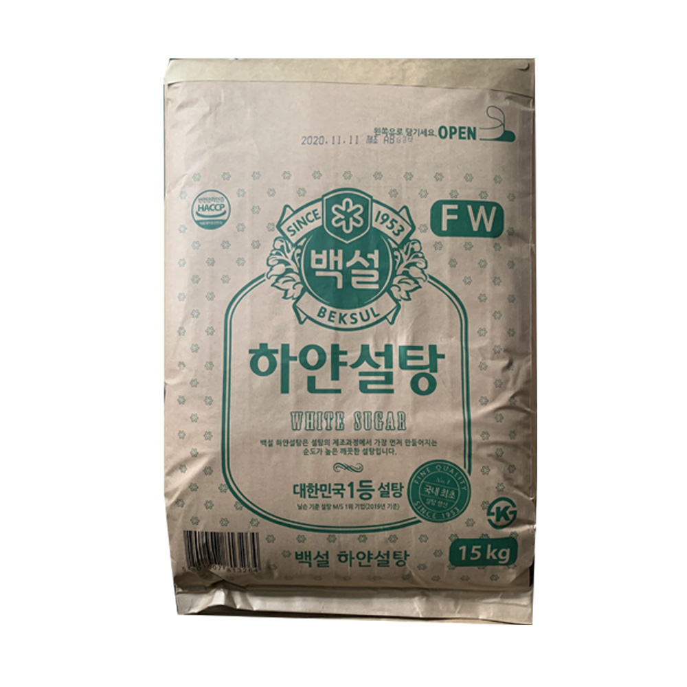 CJ제일제당 백설 하얀설탕 흰설탕 정백당 15kg