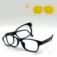 발렌티노 10-1 블랙/검정 안경+선글라스 야간운전 라이딩 클립온 자석덮경 눈부심차단