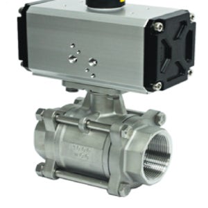 공압자동밸브 3piece 나사타입40A 고온용(140도)