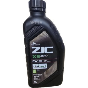 (SK ZIC)ZIC X9 ZERO 지크 제로 0W20 1L 가솔린