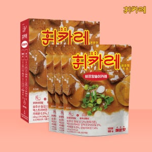 휘카레 비프양송이 카레 매운맛, 180g, 3개