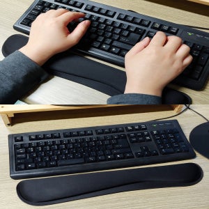 손목보호 키보드 마우스 게이밍 장패드 노트북 컴퓨터 메모리폼 손목 팔 받침대 매트