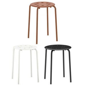 이케아 마리우스 스툴 마리우스 의자 원형스툴 철제 보조 카페 사무실 인테리어