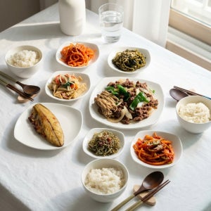 가정식 집밥 수제 반찬가게 당일조리 밑반찬 나물 국반찬 일주일 세트선택가 8종