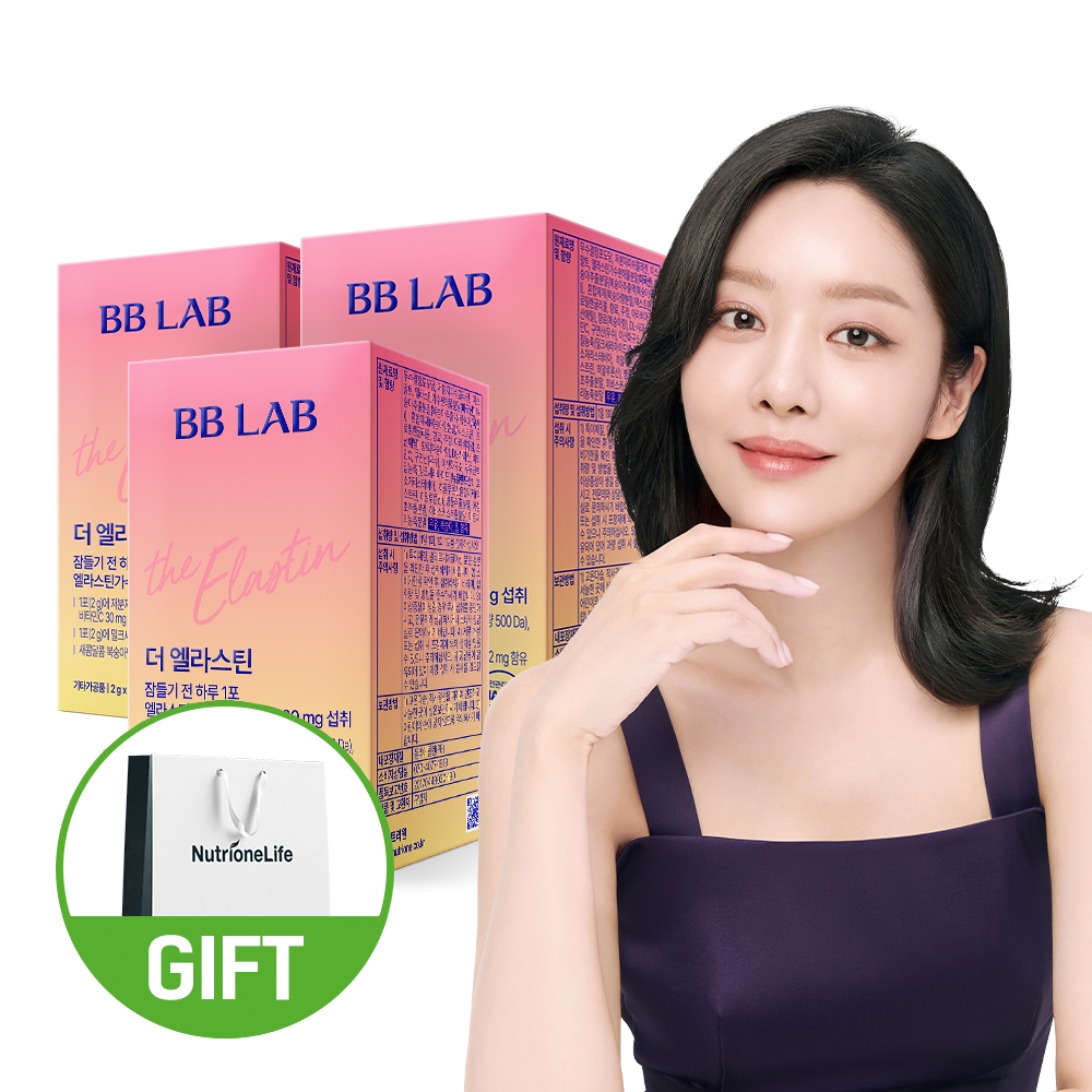 비비랩 차주영 더 <b>엘라스틴</b> 먹는 저분자콜라겐 30포, 3개