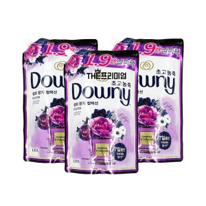 다우니 초고농축 섬유유연제 미스티크 대용량 리필 1.35Lx3개