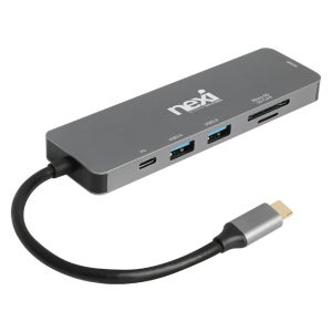 넥시 USB Type C 멀티 허브 NX-U31M6 6in1 노트북 맥북 포트 연결
