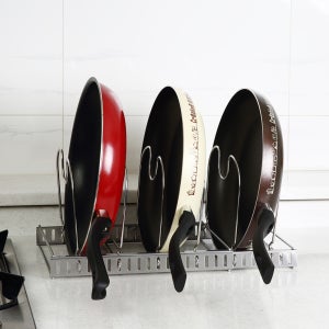 아이넥스 너비조절 프라이팬 거치대 프라이팬정리대 후라이팬정리대 후라이팬거치대