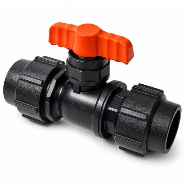 농수관부속 유니온밸브 PE부속 수도관 연질관 배관 관수자재 40mm PE관