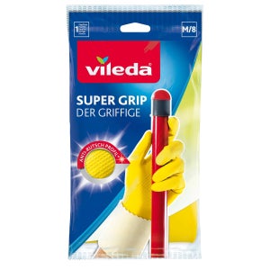 Vileda 바이레다 고무장갑 4팩 슈퍼그립 M 사이즈 Household gloves The handy one (size M), 1 pc