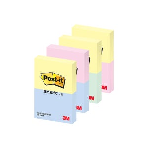 3M 포스트잇 파스텔 노트 653-2(51mm x 38mm)