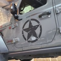 랭글러 데칼 도어 별스티커 빈티지스타 루비콘 오프로드 오버랜드 튜닝 jeep star