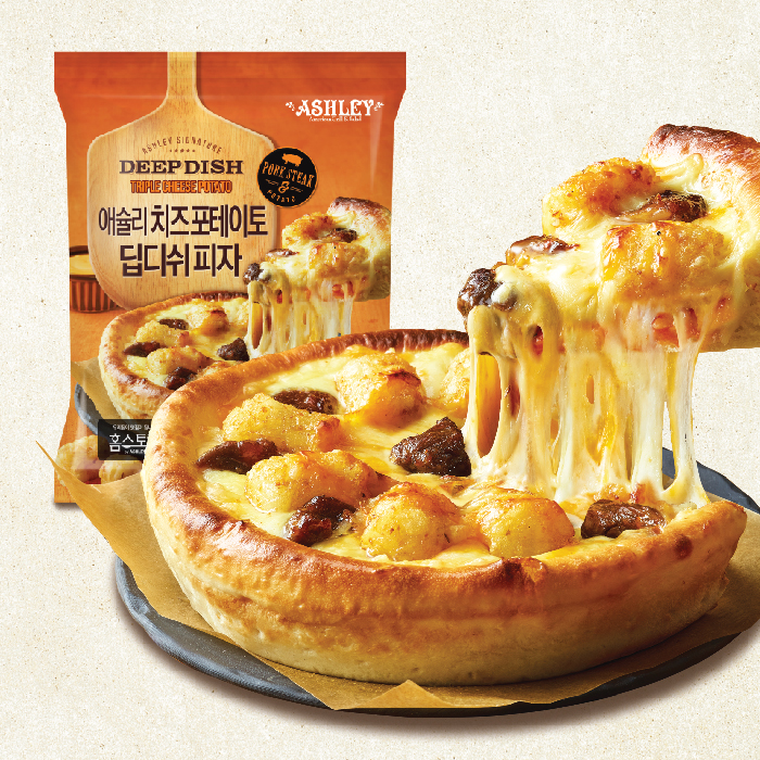 애슐리 치즈 포테이토 딥디쉬피자 제품 이미지
