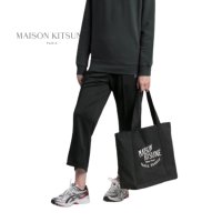 메종키츠네 에코백 캔버스 토트백 MAISON KITSUNÉ cotton-canvas tote bag