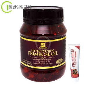 닥터내츄럴 달맞이꽃 종자유 1000mg 180캡슐+프로폴리스 치약