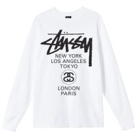 스투시 월드 투어 롱슬리브 티 2컬러 Stussy World Tour LS Tee 21SS