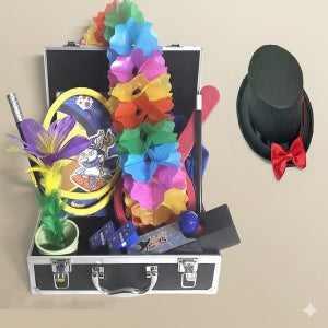 매직키트 요술팡팡 스페셜종합마술세트 총10종구성 하드케이스 모자 보타이 7종마술도구