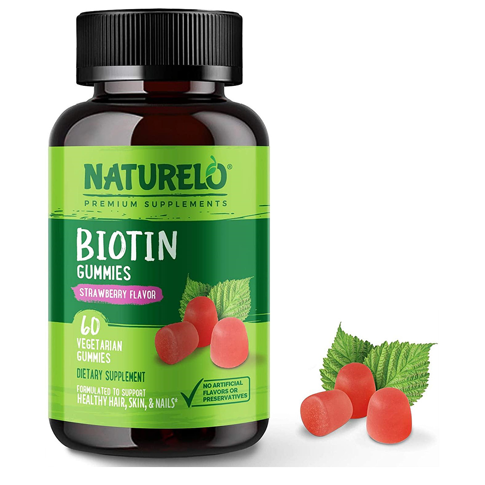 NATURELO 내추렐로 비오틴 바이오틴 딸기 비건 60구미