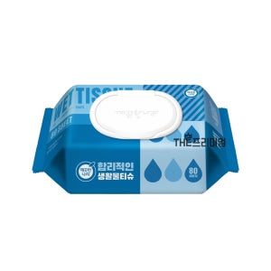 깨끗한나라 합리적인 생활물티슈 80매 캡형