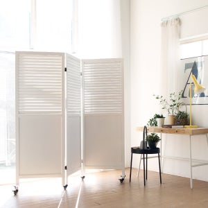 케일리 이동식 원목 인테리어 파티션 칸막이 3단