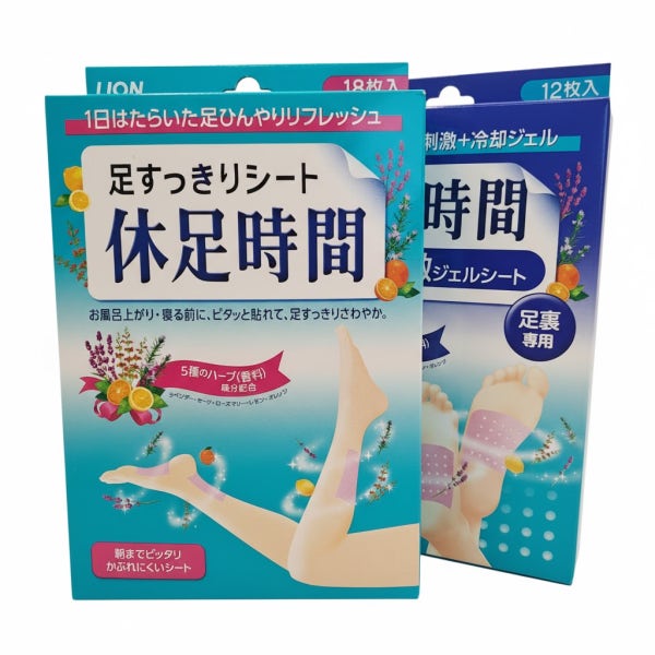 휴족시간 일본 발바닥파스 쿨링 18매 지압 수액시트 발 파스 발바닥 패치
