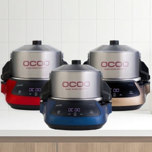 [국내생산 도자기팟] 슬림 오쿠 OC-M2000 중탕방식 도자기팟 전기 쿠커 중탕기 청국장 흑마늘