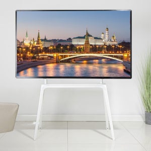 BFN-07W (화이트) 이젤형 TV스탠드 삼성 lg호환 65인치 70인치 75인치 플로어스탠드 티비다이