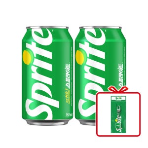 스프라이트 CAN 350ml 24입 + 스프라이트 키캡키링 (옵션선택)