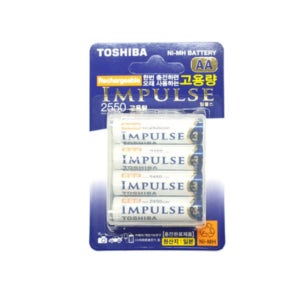 TOSHIBA IMPULSE Ni-MH BATTERY 니켈수소충전지 AA/AAA 2입/4입