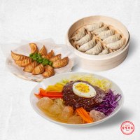 캠핑용 냉쫄면4인 + 만두 술안주 세트 간식용